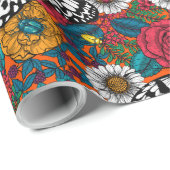 カラフルガーデンのラッピング紙 ラッピングペーパー (ロールコーナー)
