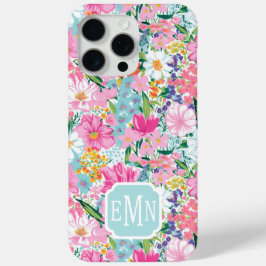 カラフルガーデンモノグラム iPhone 15 PRO MAXケース