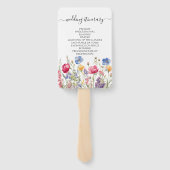 カラフルガーデン ボホ ワイルドフラワーズ ハンドファン (裏面)