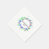 カラフルガーランドリースクリスマスワッド名文字 スタンダードカクテルナプキン (角)