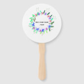 カラフルガーランドリースクリスマスワッド名文字 ハンドファン (裏面)