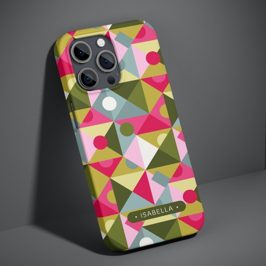 カラフルガーリーモダン名前をカスタムする Case-Mate iPhoneケース