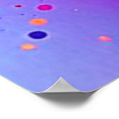 カラフルキススプラッシュデザイン ポスター (角)