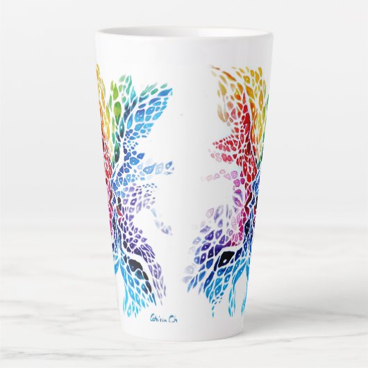 カラフルキス カフェラテマグ (正面)