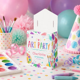 カラフルキッズアートパーティー6歳の誕生日ペイント フェイバーボックス