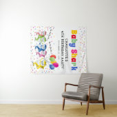 カラフルキッズシャーク | 誕生日パーティー タペストリー (インサイチュ(横))