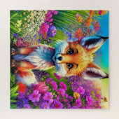 カラフルキツネ ジグソーパズル (横)