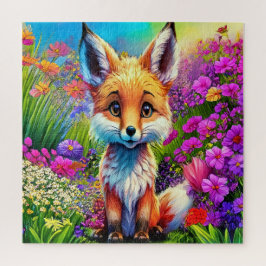 カラフルキツネ ジグソーパズル