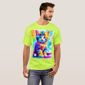 カラフルキティスプラッシュ Tシャツ (正面フル)