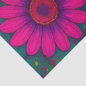 カラフルキノコとデイジーキルテッドパターン 薄葉紙 (詳細)