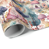 カラフルキノコの森Iおとぎ話キッズ ラッピングペーパー (ロールコーナー)