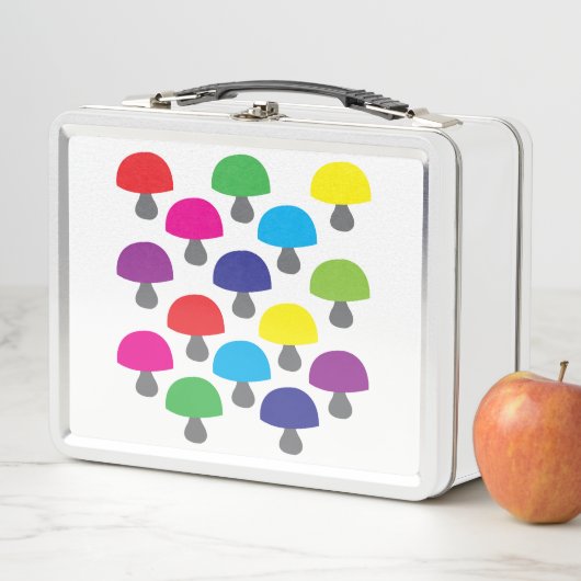 カラフルキノコ型 メタルランチボックス (インサイチュ)