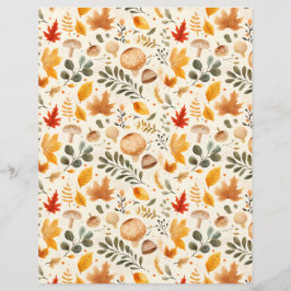 カラフルキノコ秋パターンスクラップブック紙