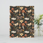 カラフルキノコ秋柄スクラップブック紙 (スタンド正面)