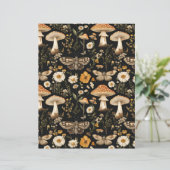 カラフルキノコ秋柄スクラップブック紙 (スタンド正面)