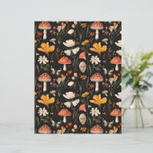 カラフルキノコ秋柄スクラップブック紙 (スタンド正面)