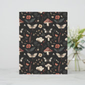 カラフルキノコ秋柄スクラップブック紙 (スタンド正面)