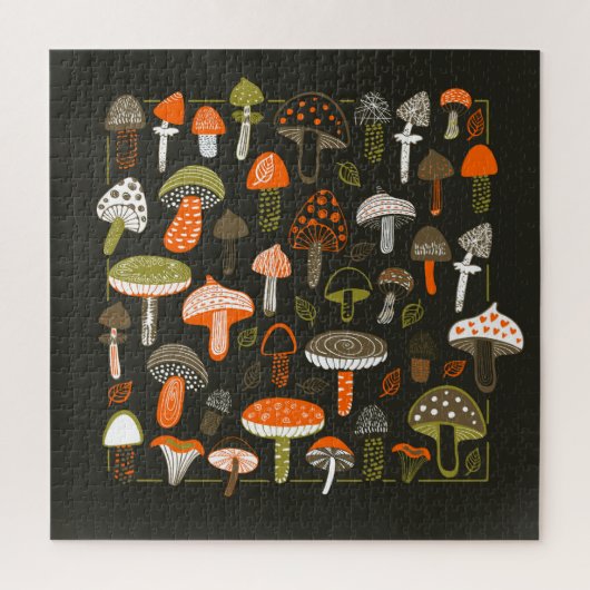 カラフルキノコ：妖精コレクション ジグソーパズル (縦)