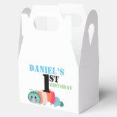 カラフルキャタピラーファースト誕生日優先ボックス フェイバーボックス (オープン)