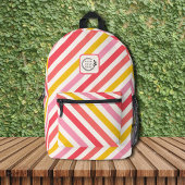 カラフルキャンディストライプーのロゴの追加企業の プリントバックパック