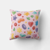 カラフルキャンディースタープレッション枕 クッション (裏面)