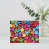 カラフルキャンディーパターン ポストカード (スタンド正面)