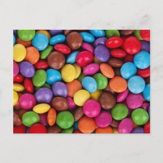 カラフルキャンディーパターン ポストカード (正面)