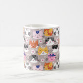 カラフルキュートな猫たち コーヒーマグカップ (中央)