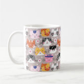 カラフルキュートな猫たち コーヒーマグカップ (左)