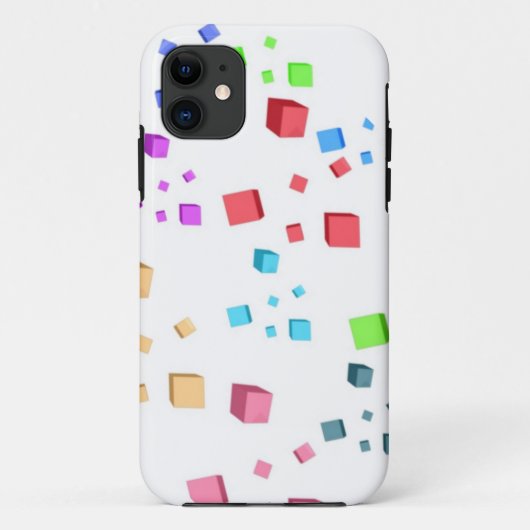 カラフルキューブデザイン Case-Mate iPhoneケース (裏面)