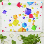 カラフルキューブ1 キッチンタオル (折り畳み)