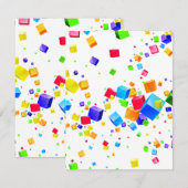 カラフルキューブ1 ノートカード (正面/裏面)