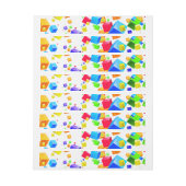 カラフルキューブ1 ラップアラウンドラベル (シート)