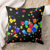 カラフルキューブ2 クッション (ブランケット)