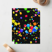 カラフルキューブ2 ノートカード (正面/裏面インサイチュ)