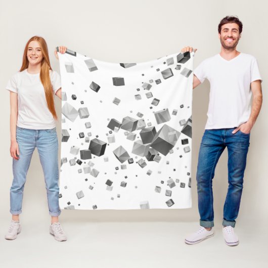 カラフルキューブ3 フリースブランケット (インサイチュ)