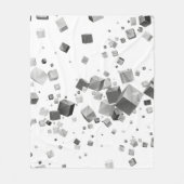 カラフルキューブ3 フリースブランケット (正面)