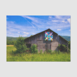 カラフルキルトのノースカロライナの納屋 薄葉紙