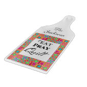 カラフルキルトブロック食べ縁どキルト カッティングボード (角)