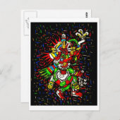 カラフルククルカン葉書 ポストカード (正面/裏面)