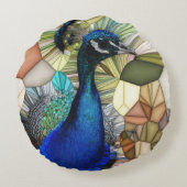 カラフルクジャックモザイクラウンドクッション ラウンドクッション (裏面)