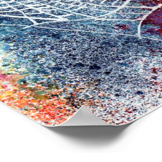 カラフルクモ ポスター (角)