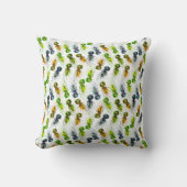 カラフルクラゲ水彩海 クッション (正面)