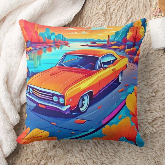 カラフルクラシックデザイン クッション (ブランケット)