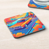 カラフルクラシックデザイン コースター (左側)