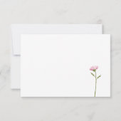 カラフルクラシックフローラの緑 出欠カード (裏面)