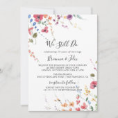 カラフルクラシックワイルド我々はまだ誓い更新する 招待状 (正面)