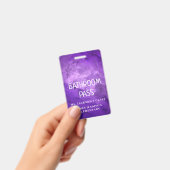 カラフルクラシック新学期バスルームのホールパス バッジ (手持ち)