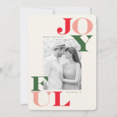 カラフルクラシックJoyful Cornersタイポグラフィ シーズンカード (正面)