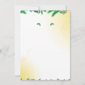 カラフルクリエイティブミニマルクリスマスツリー写真 招待状 (裏面)